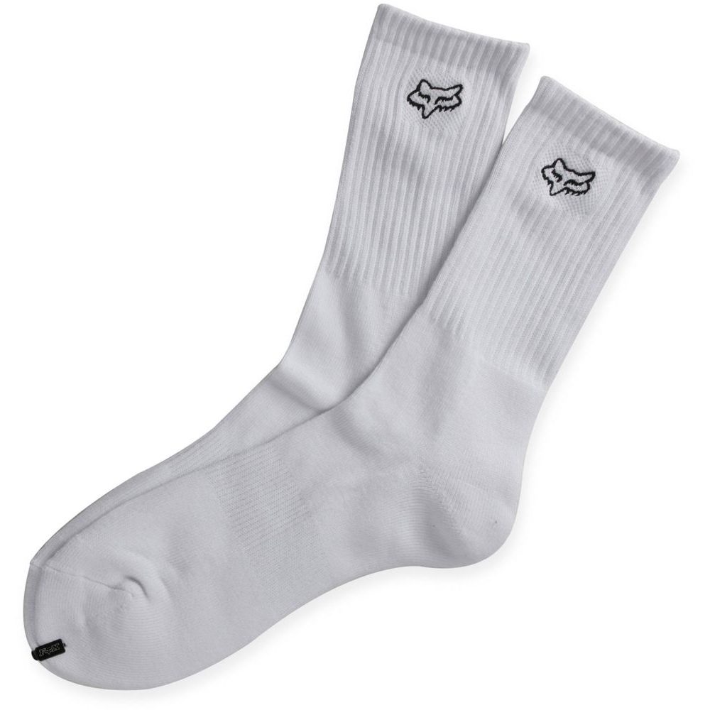 Fox Crew Sock L/XL White - ponožky