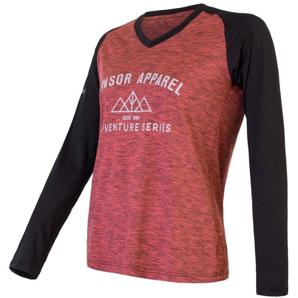 CYKLO CHARGER dámský dres volný dl. rukáv, růžová/černá