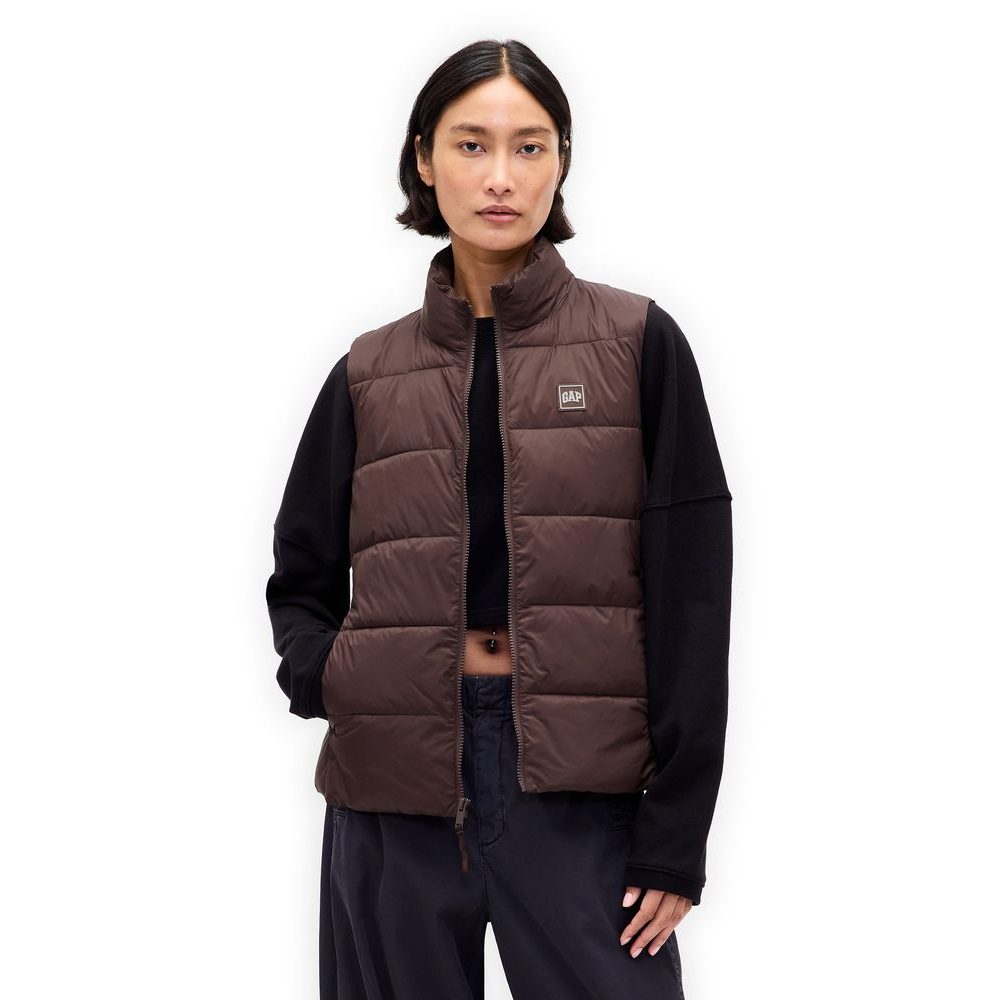 791282-00 Prošívaná nepromokavá vesta ColdControl Hnědá