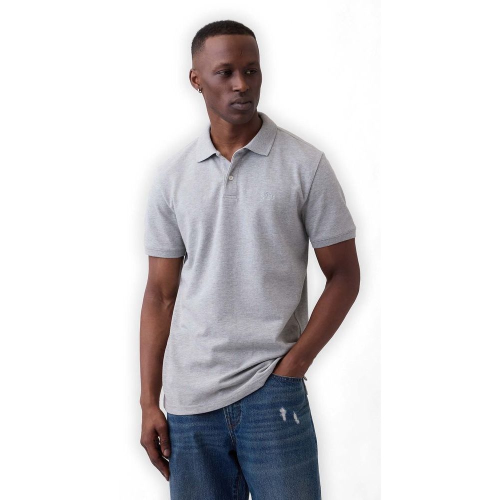 586306-44 Piqué polo tričko Šedá