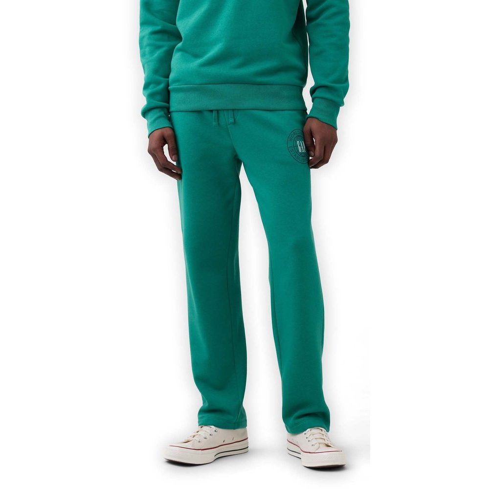 889875-01 Tepláky s logem Straight-Leg Zelená