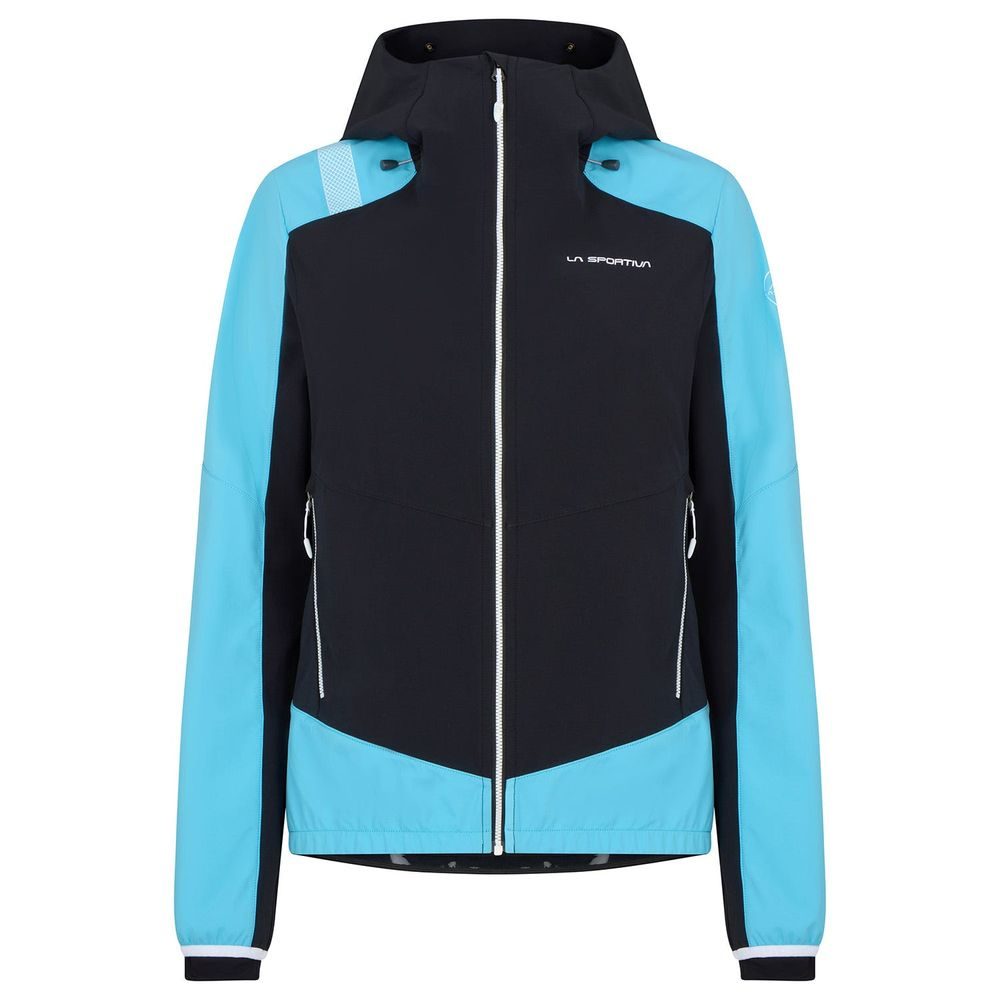 Aequilibrium Softshell Jkt W, Black/Malibu Blue