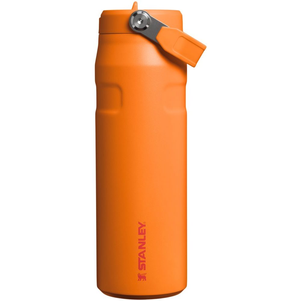 The IceFlow™ Bottle Flip Straw 700 ml/24oz Goldenrod Coral
