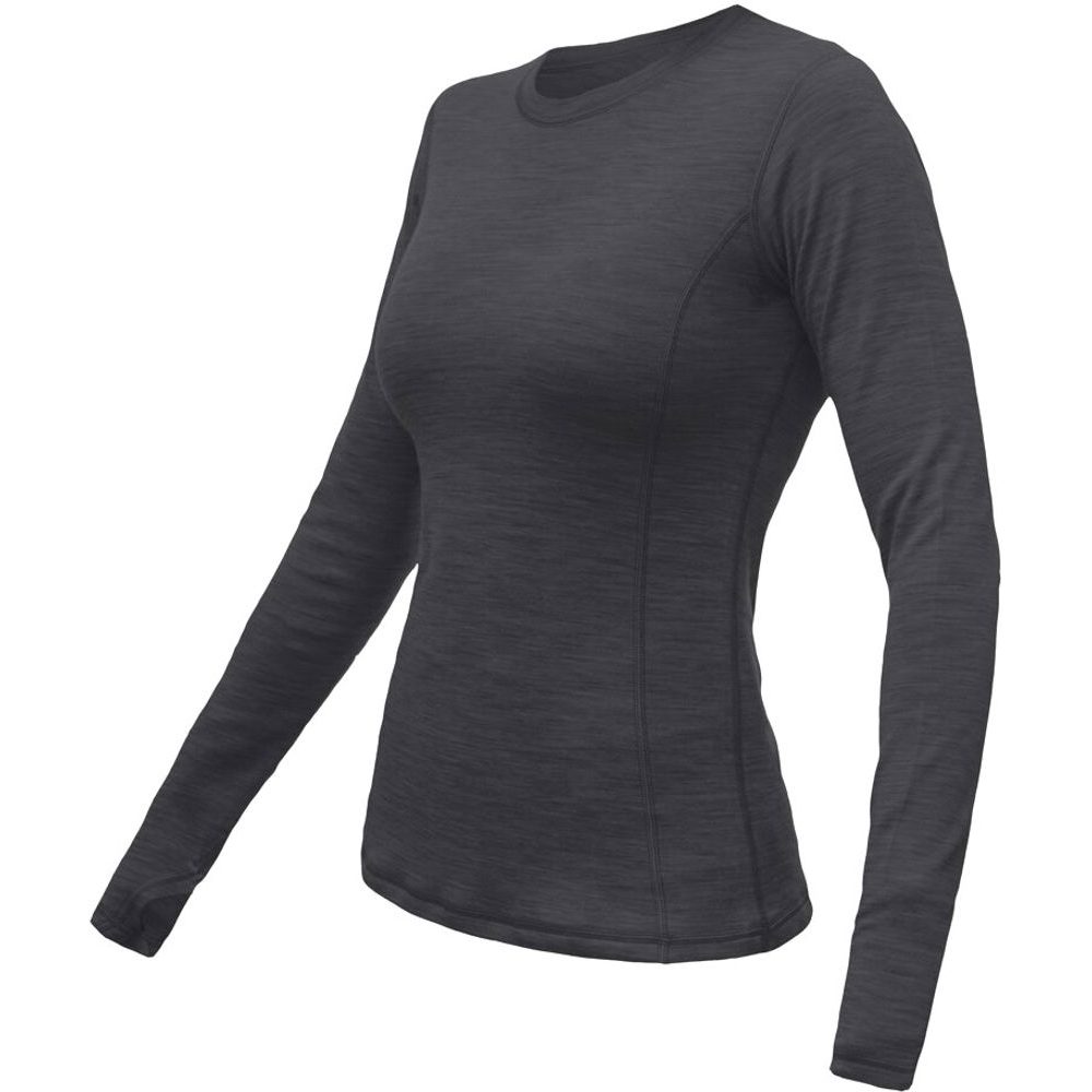 MERINO BOLD dámské triko dl.rukáv anthracite gray