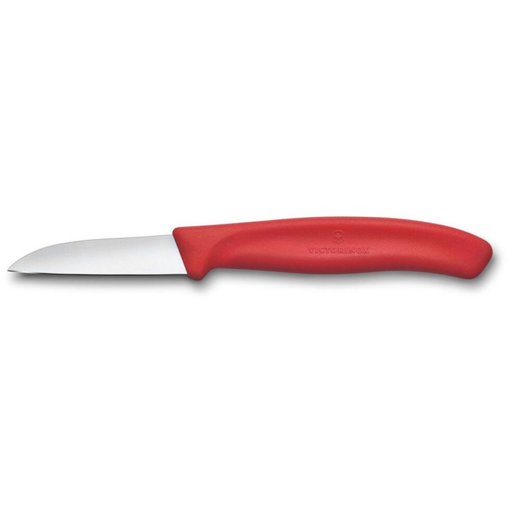 Swiss Classic, paring knife, 6cm, straight, červená