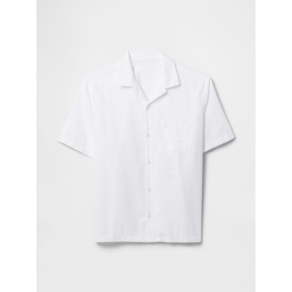 Lněná košile Bílá