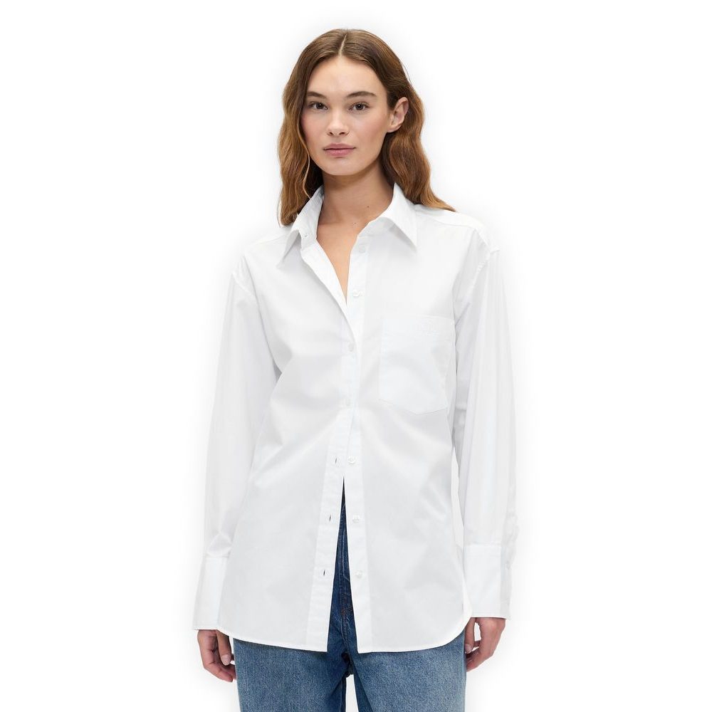 799379-00 Oversize popelínová košile s logem Big Shirt Bílá