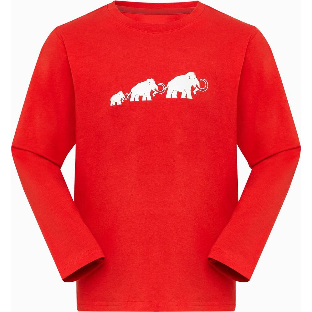 Core Longsleeve Kids Logo mammut red
