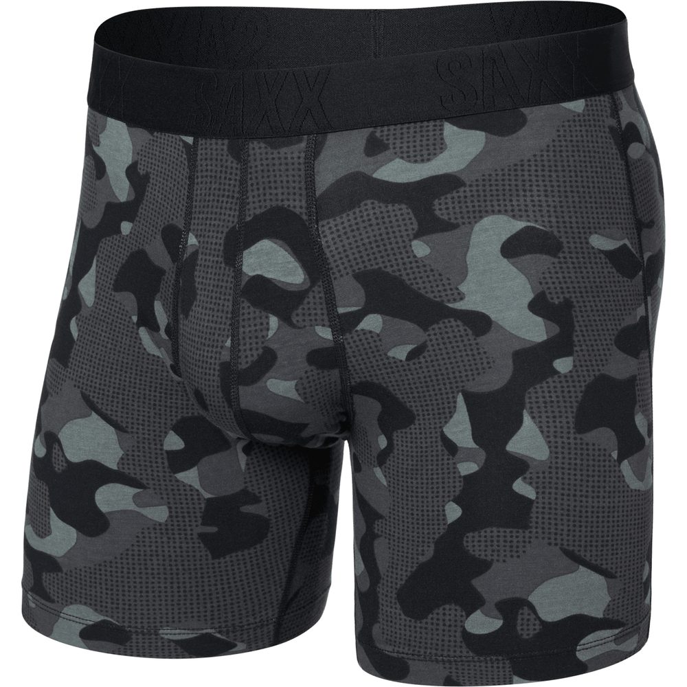 DROPTEMP COOLING COTTON BOXER BRIEF FLY pebble camo-graphite