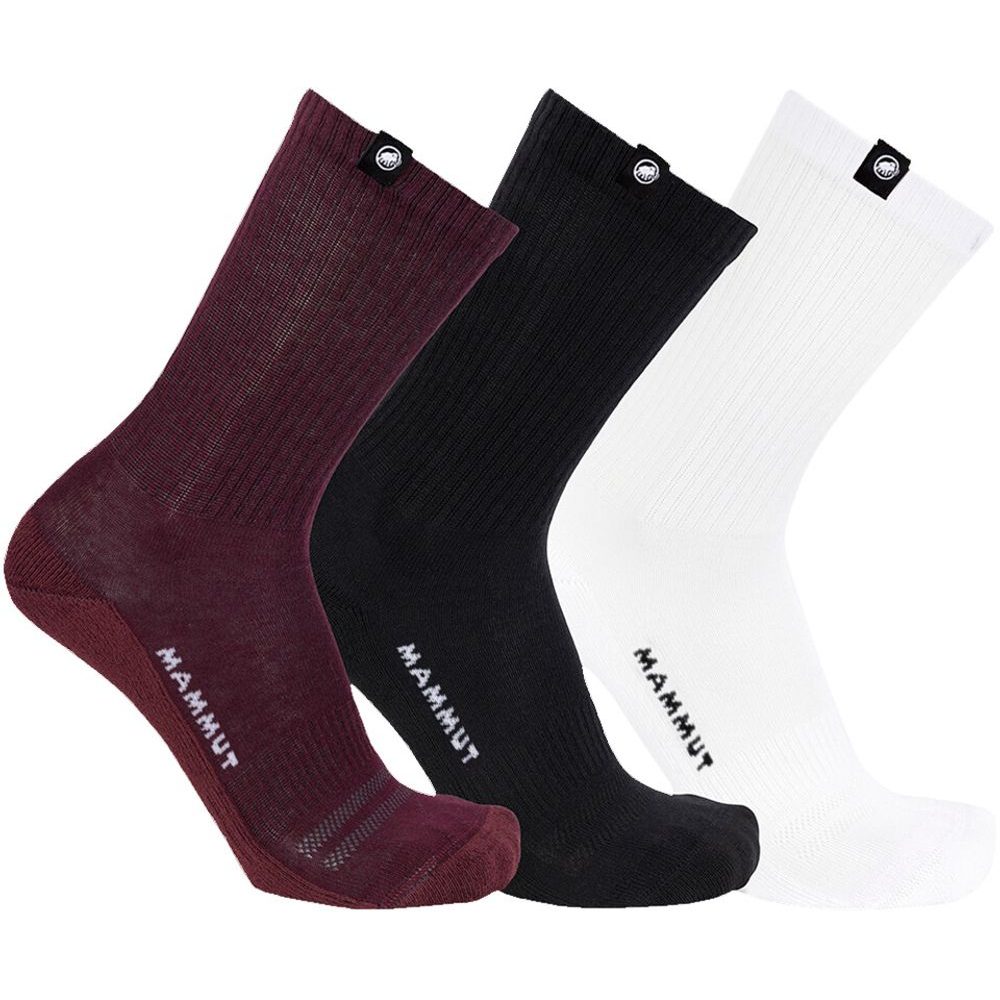 Everyday Crew Socks 3 Pack white-vin-black
