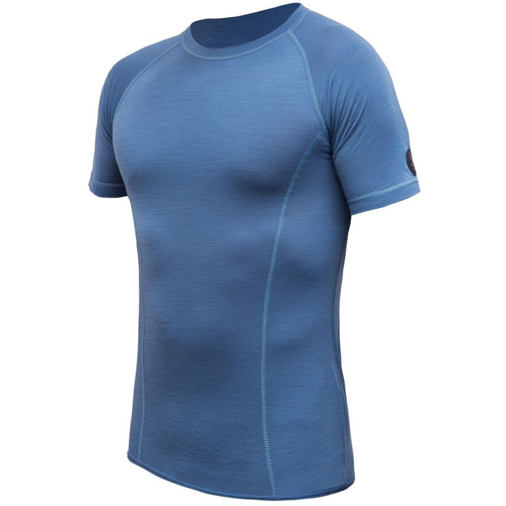 MERINO AIR pánské triko kr.rukáv riviera blue