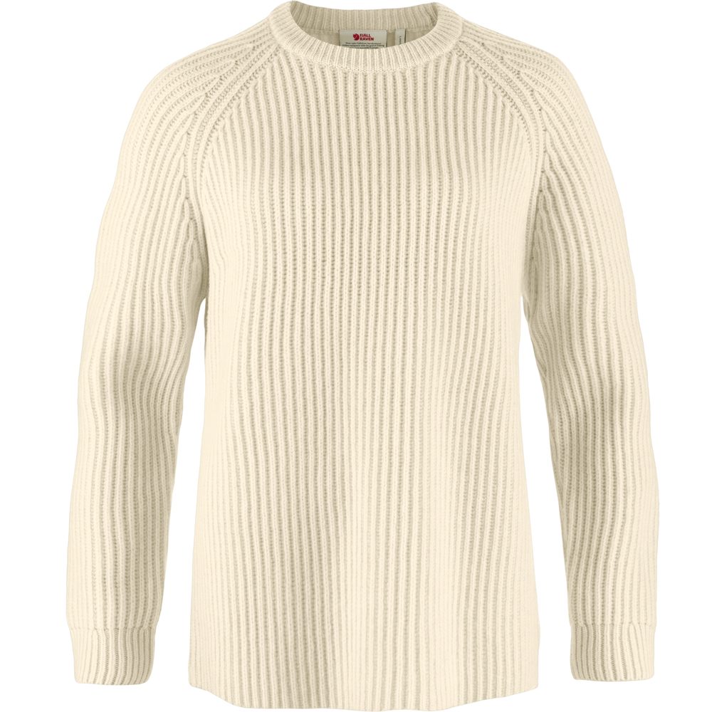 Övik Rib Sweater W Chalk White
