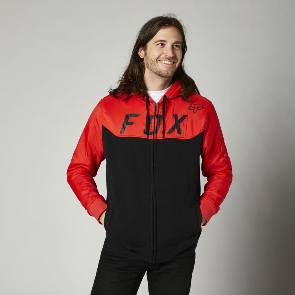 Pivotal Zip Fleece, Fluo Red