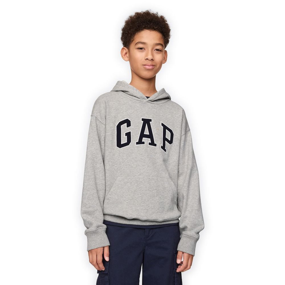 743959-04 Dětská mikina s logem Šedá