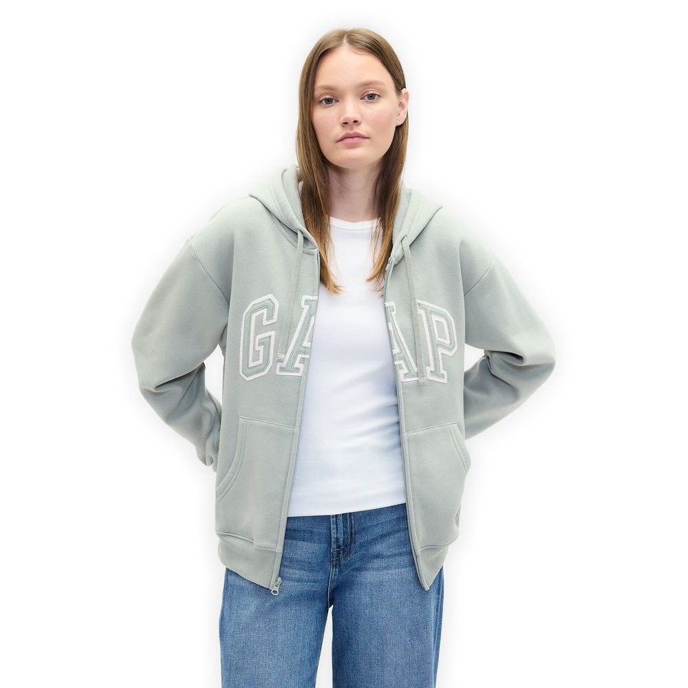 678782-40 Mikina s logem Zelená