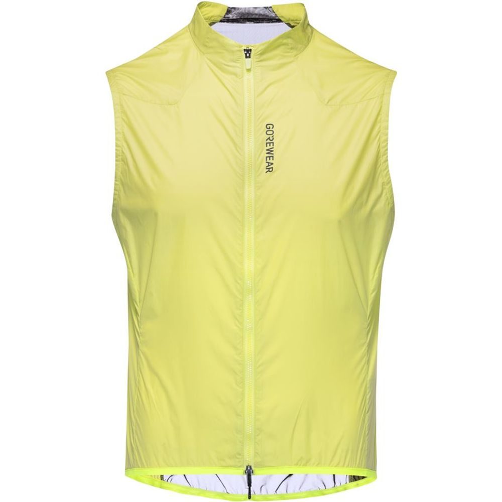 Distance Windbreaker Vest Mens lime yellow