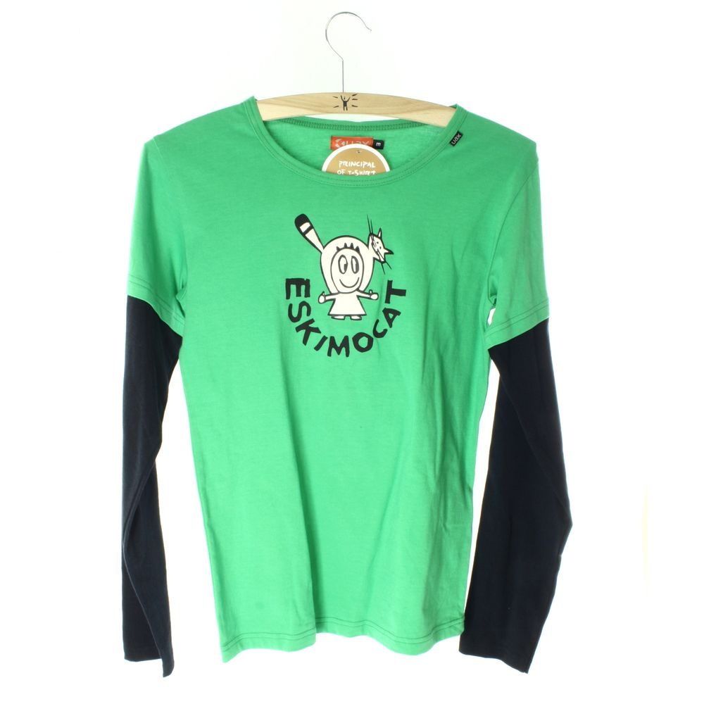 SKRATDA FALSCH GREEN / BLACK 375 - ESKIMOCAT - Tričko s dlouhým rukávem