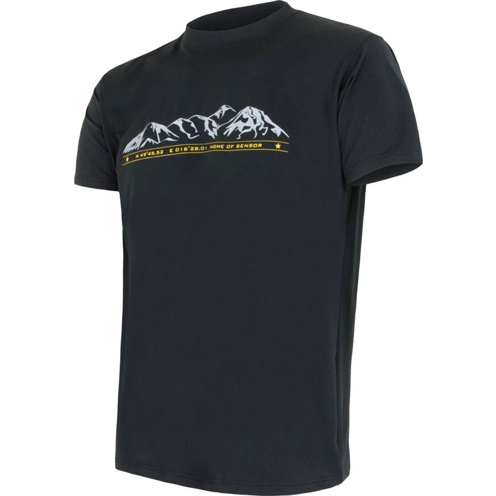 COOLMAX TECH MOUNTAINS LIMITED pánské triko kr.rukáv černá