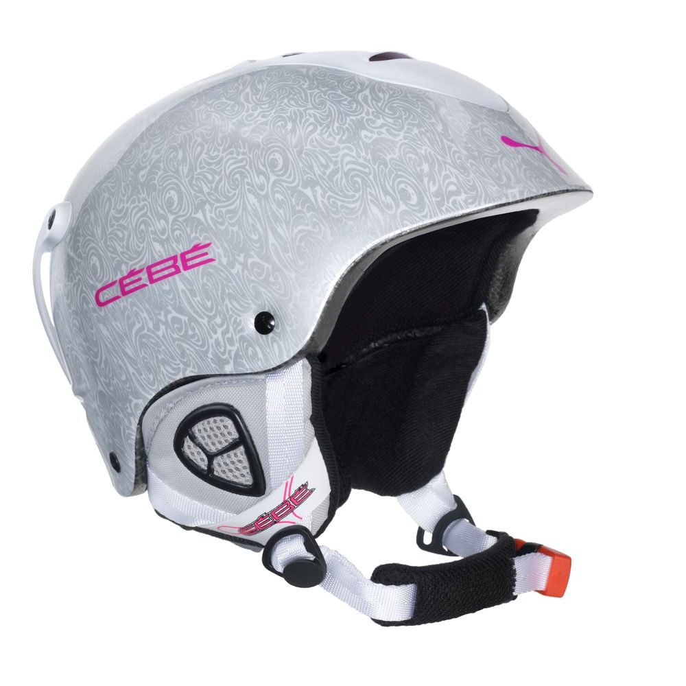 1131 791 STREAM WHITE AND PINK LOGO - Dámská lyžařská přilba