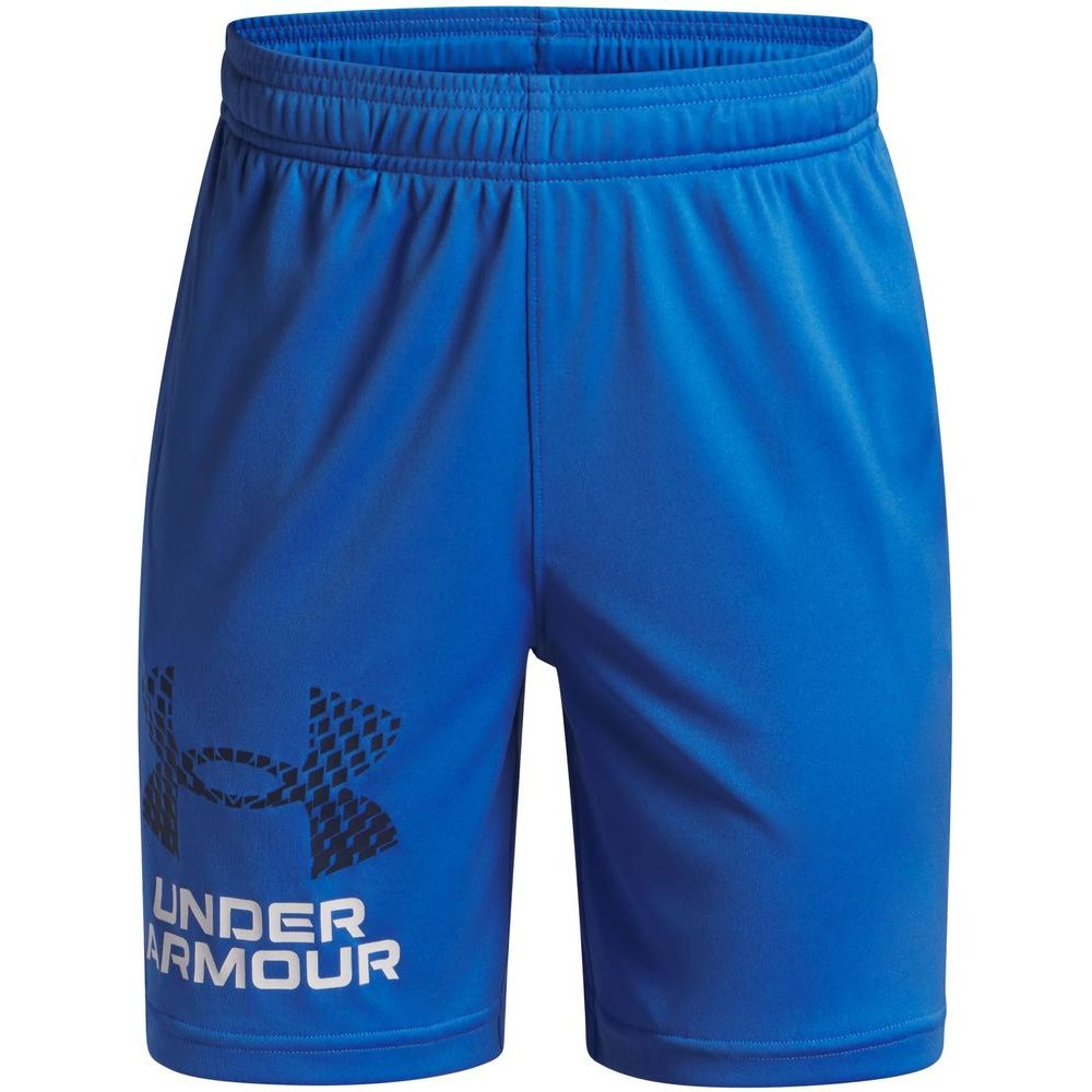 UA Tech Logo Shorts-BLU/WHT