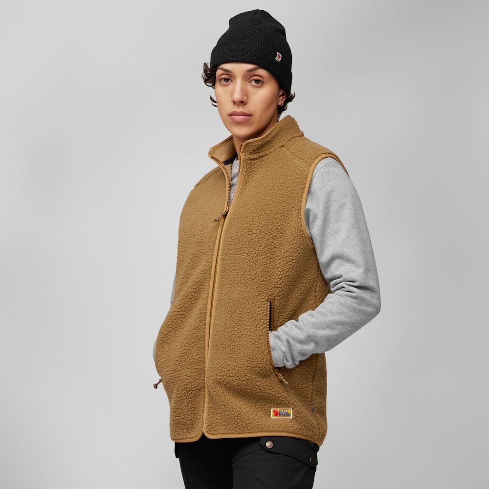 Pile fleece vest discount