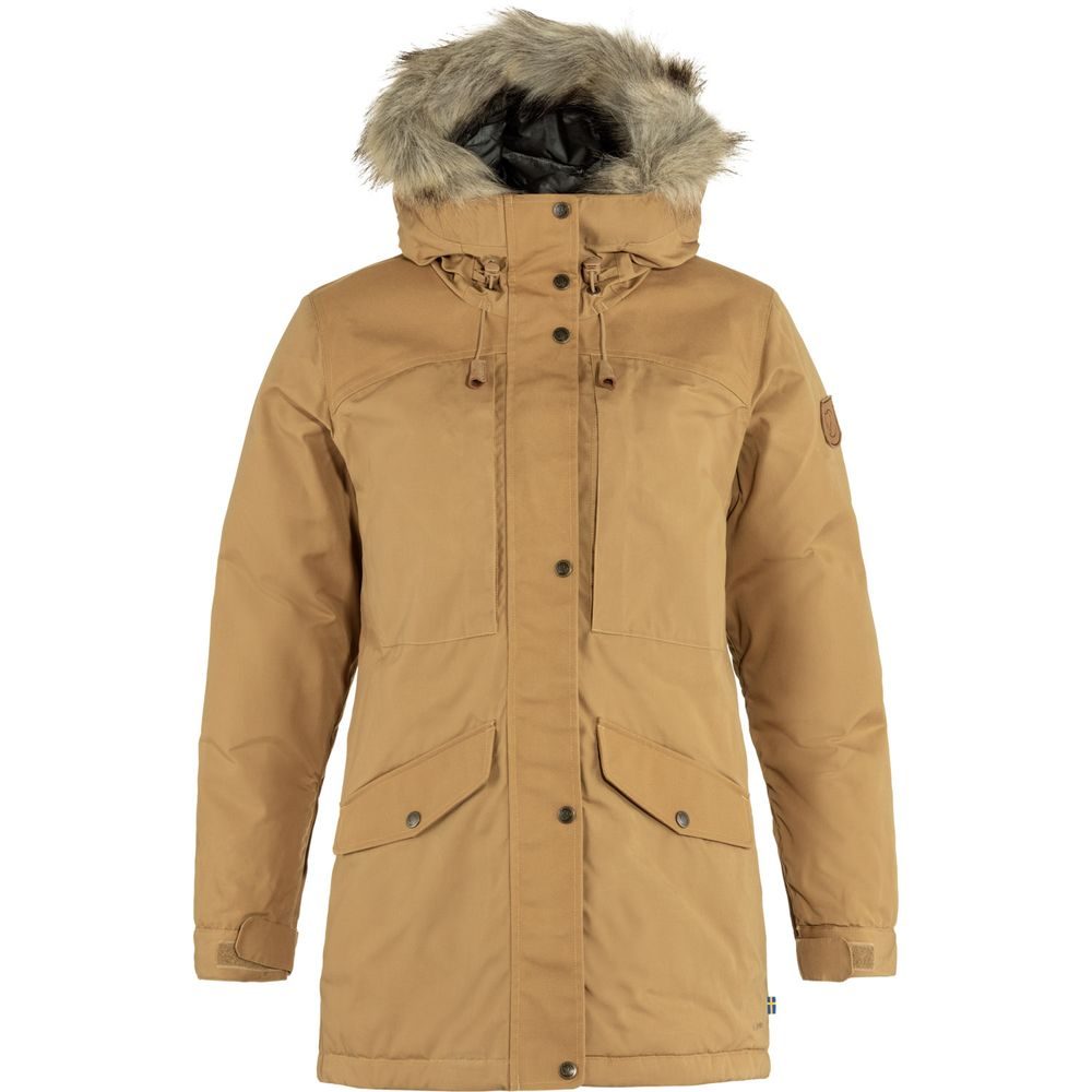 Singi Down Jacket W Buckwheat Brown