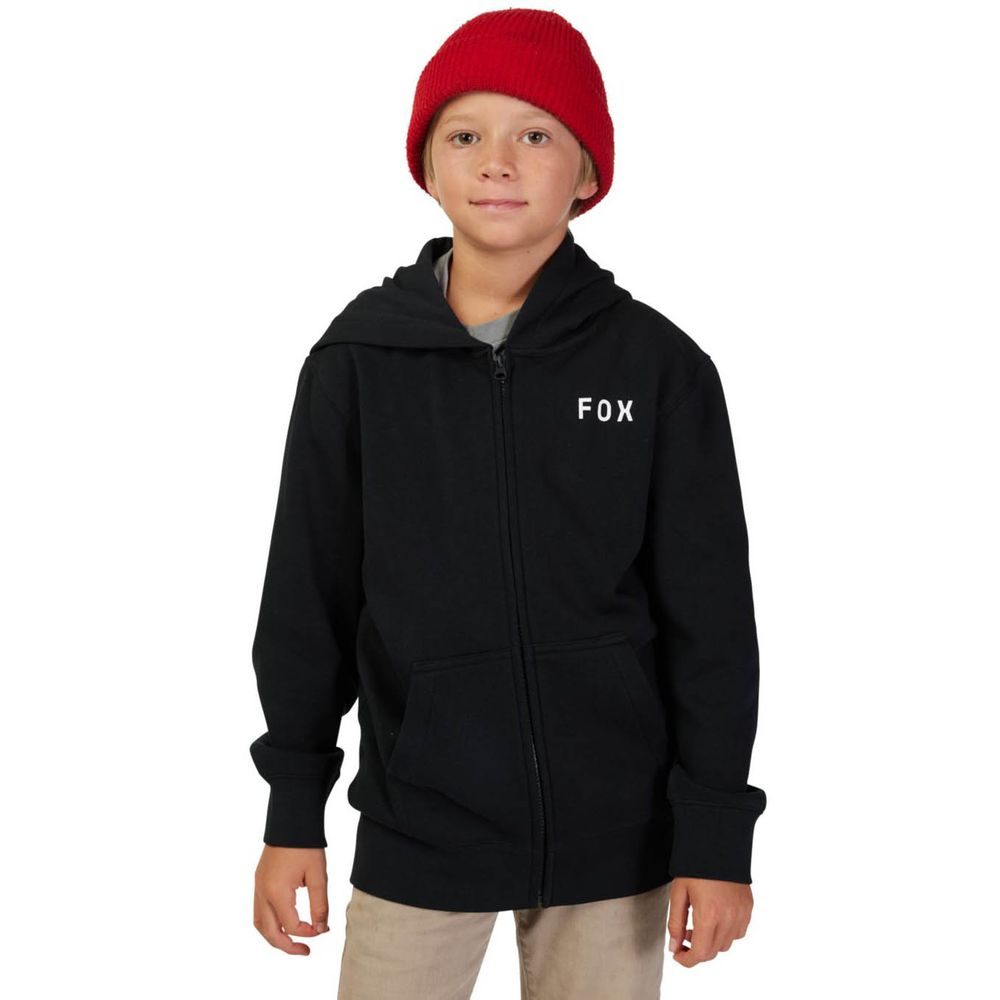 Yth Flora Fleece Zip Black