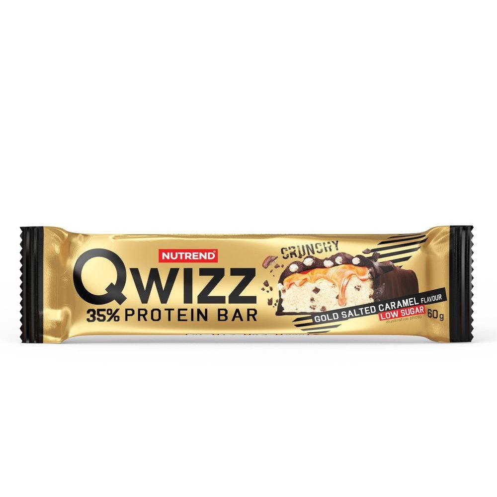 Qwizz 35% Protein Bar, tyčinka, 60 g slaný karamel
