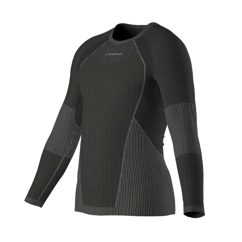 Wool70 Tech Longsleeve M Carbon/Cloud