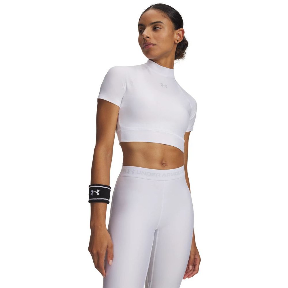 HeatGear Crop Mock SS-WHT