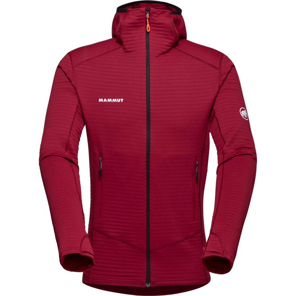 Taiss Light ML Hooded Jacket Men bloodredblack