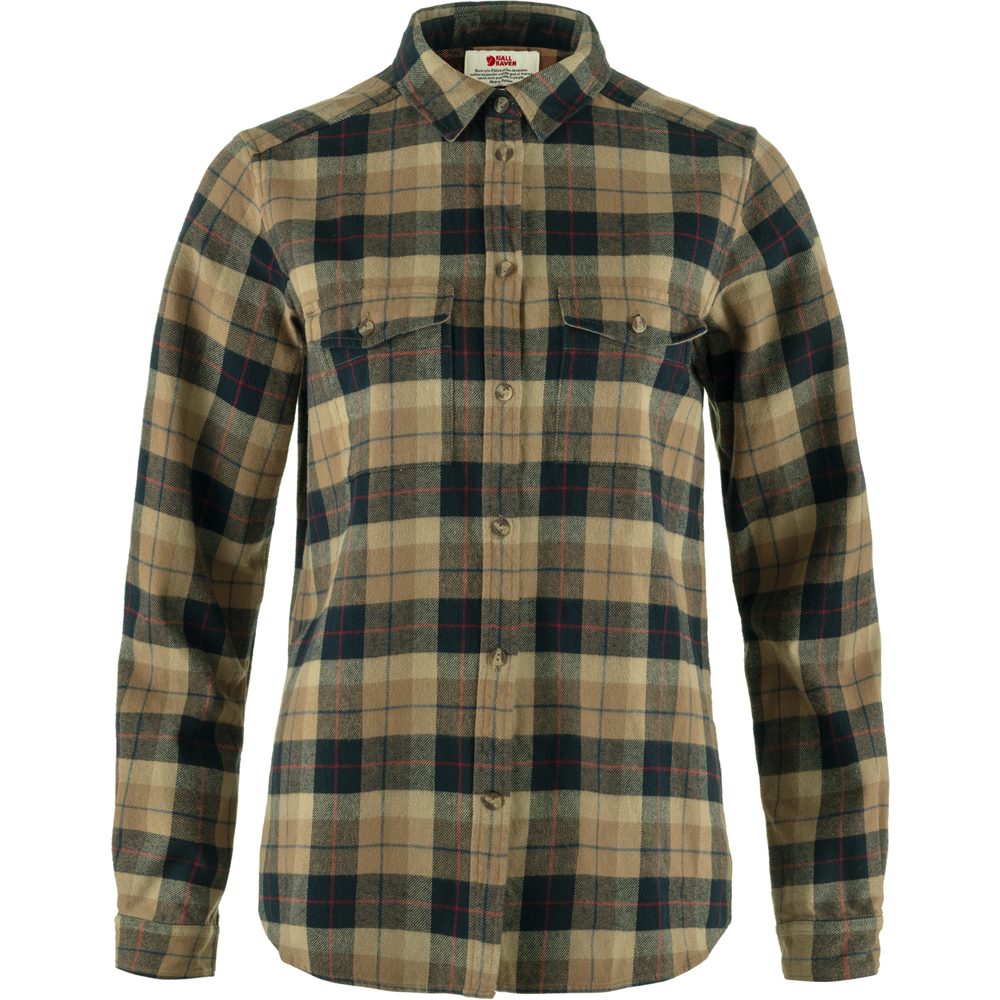 Outdoorweb.eu Varmland Heavy Flannel Shirt W Dark Sand Dark Navy ko ile damska FJALLRAVEN 124.35