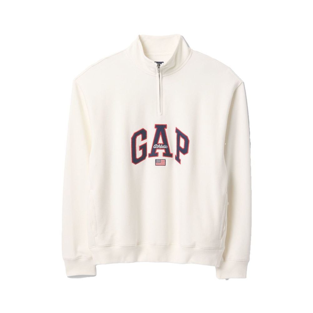 Oversize mikina s logem Americana Bílá