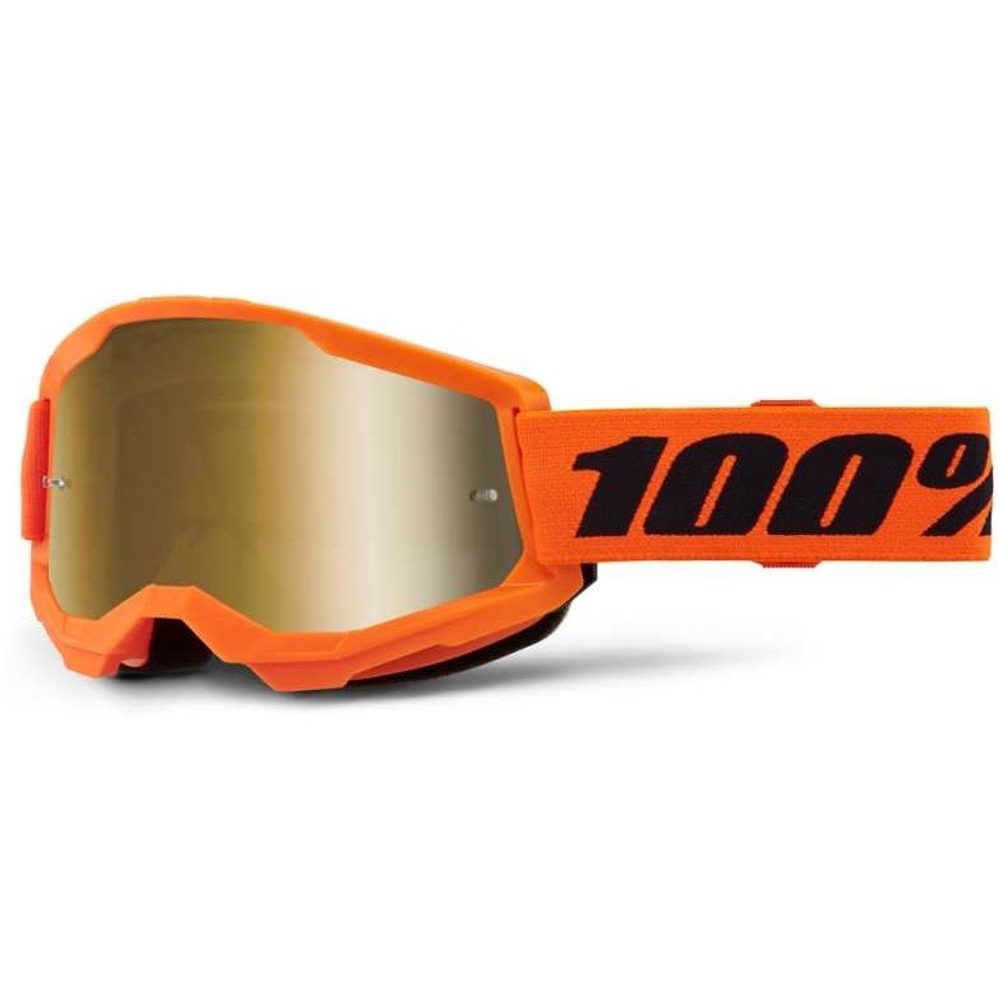 STRATA 2 JUNIOR Goggle Neon Orange - Mirror True Gold Lens