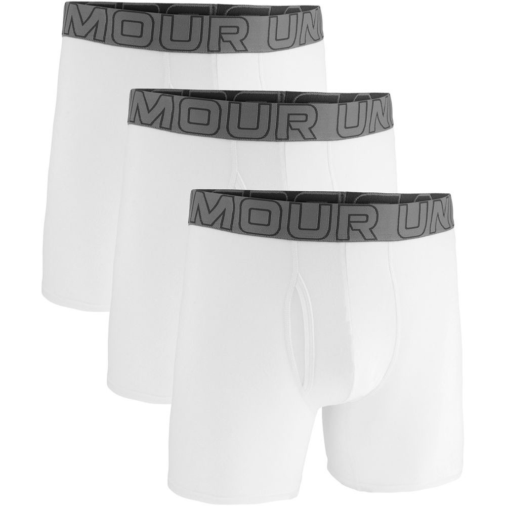 M UA Perf Cotton 6in-WHT