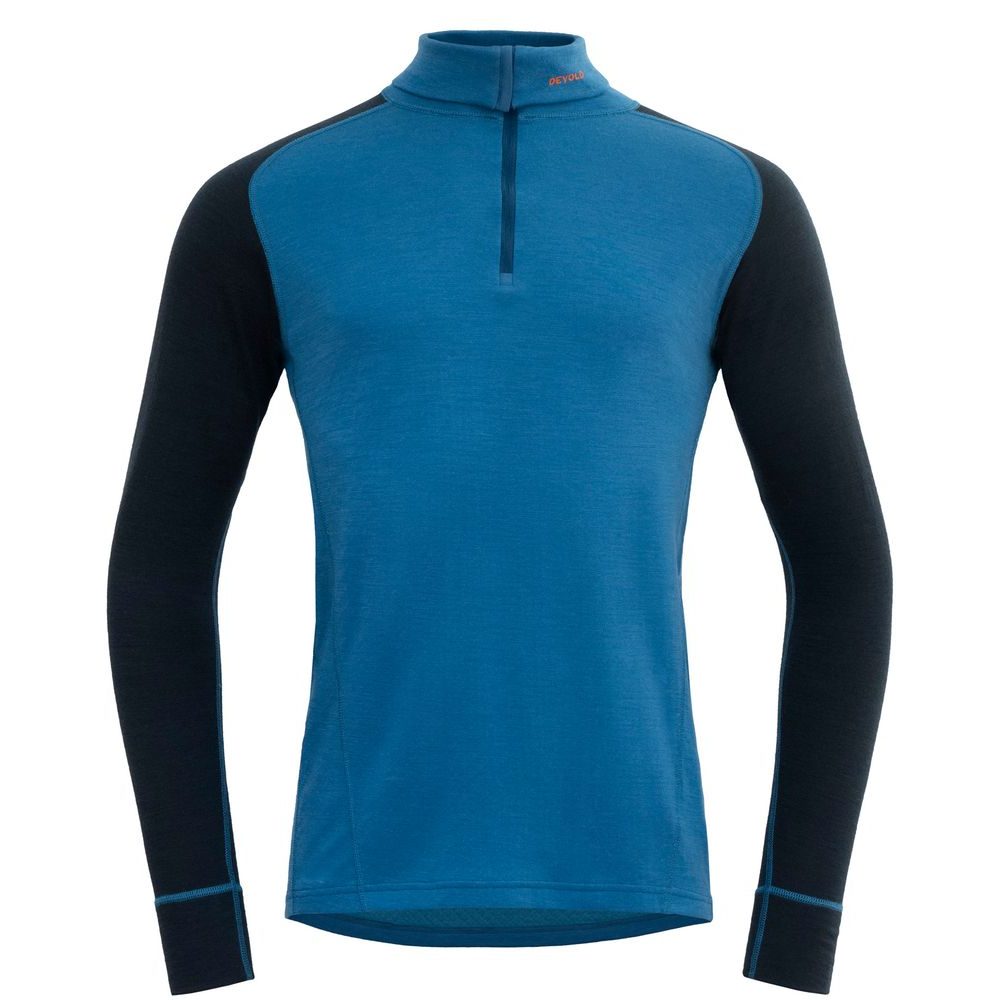 Duo Active Merino 205 Z.Neck Man, Blue/Ink