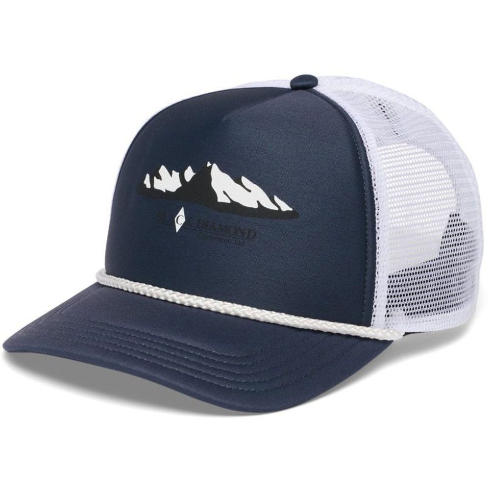 FLAT BILL TRUCKER HAT Charcoal-White Mountainscape
