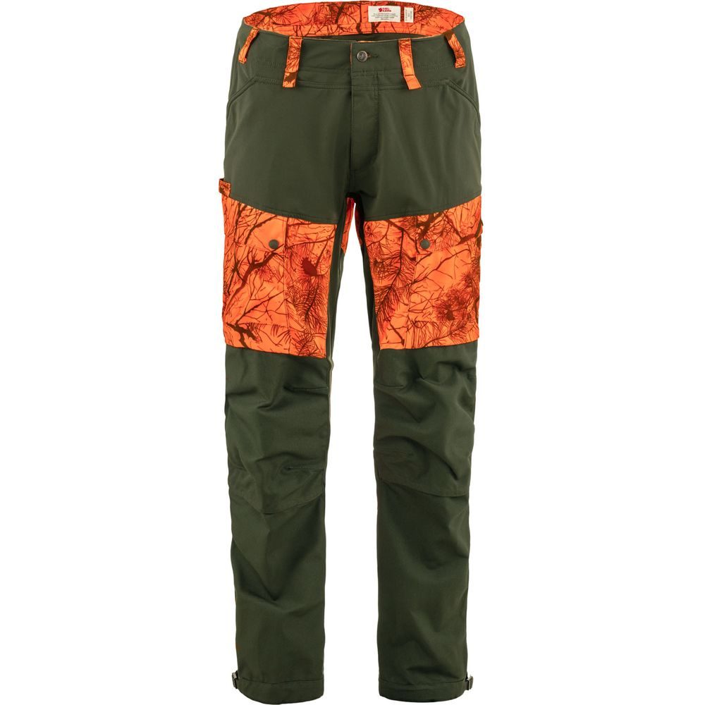 Lappland Hybrid Trousers M Orange Multi Camo-Deep Forest