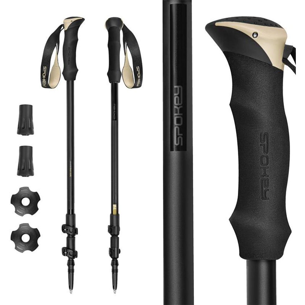 TRAIL, 3dílné, 105–135 cm, černo-béžové