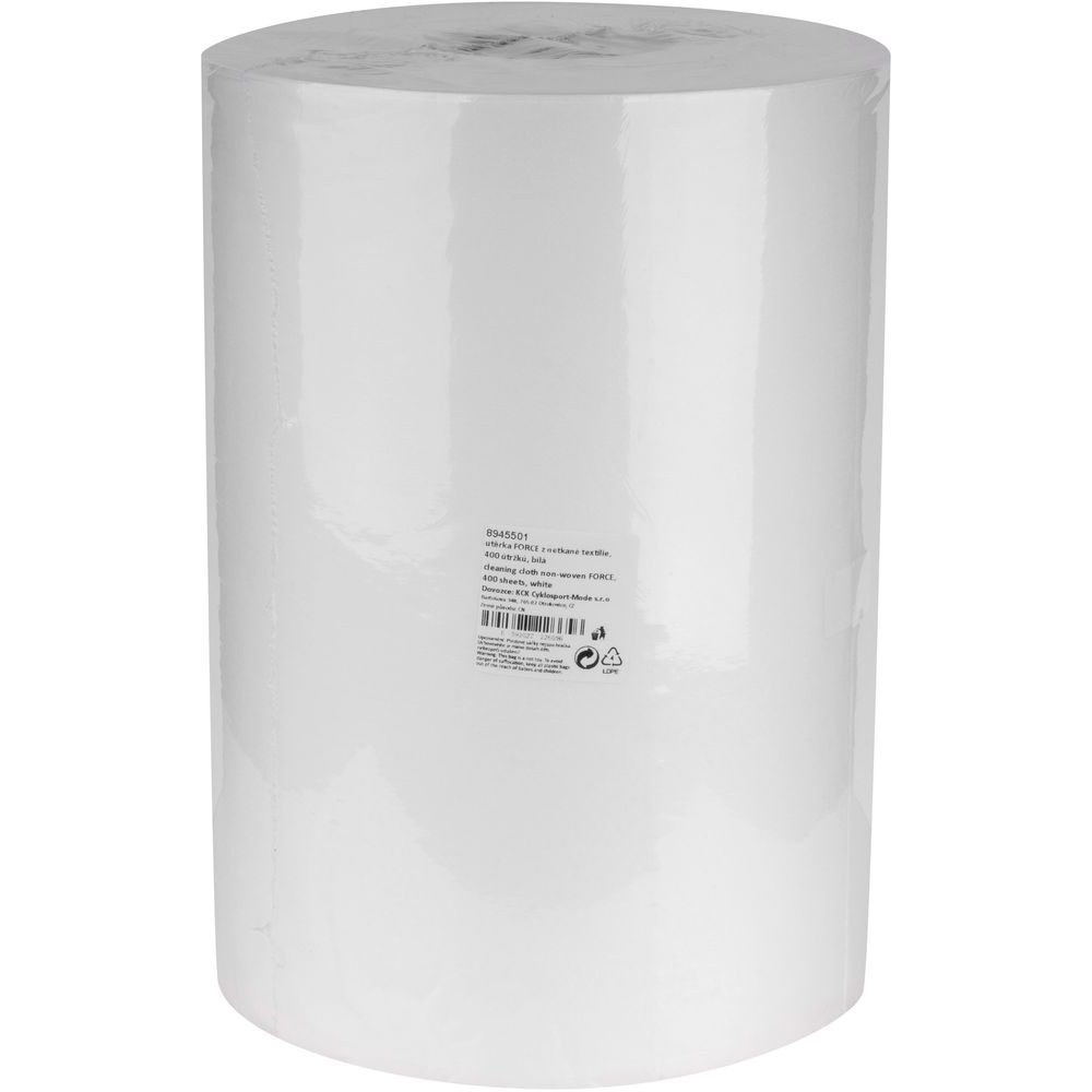 F z netkané textilie, 400 útržků, bílá