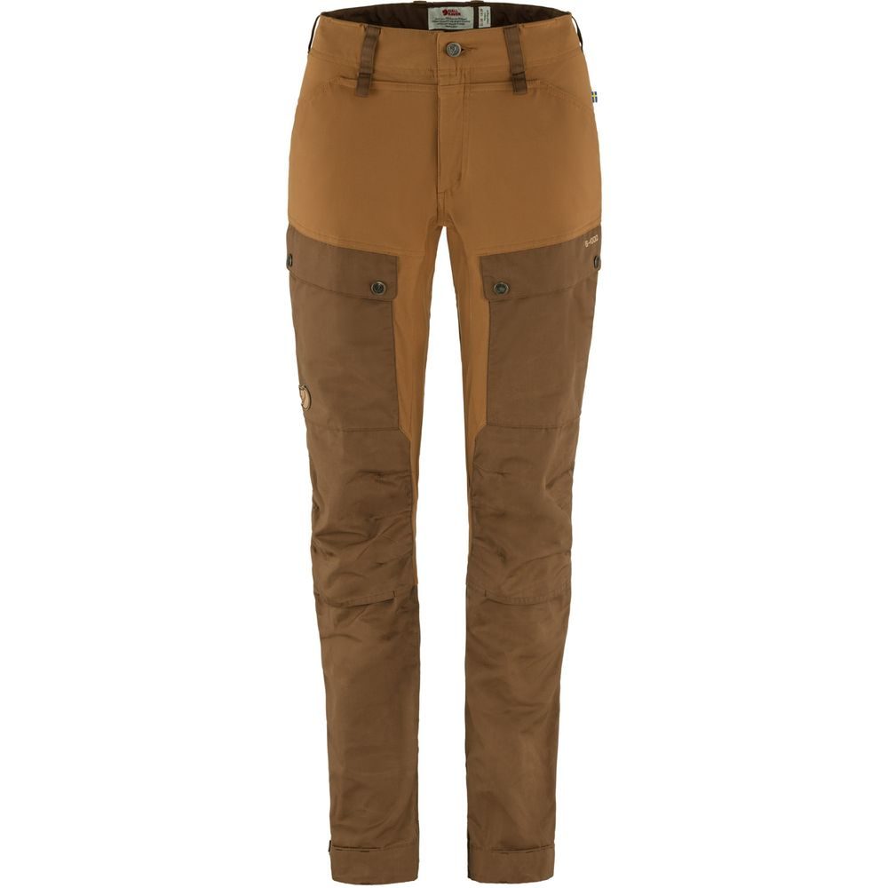 Keb Trousers Curved W Short, Timber Brown-Chestnut