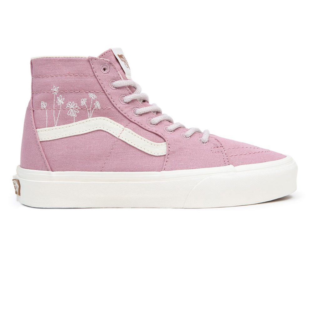 SK8-Hi Tapered ECO THEORY EMBROIDERED FLOWERS LILAS