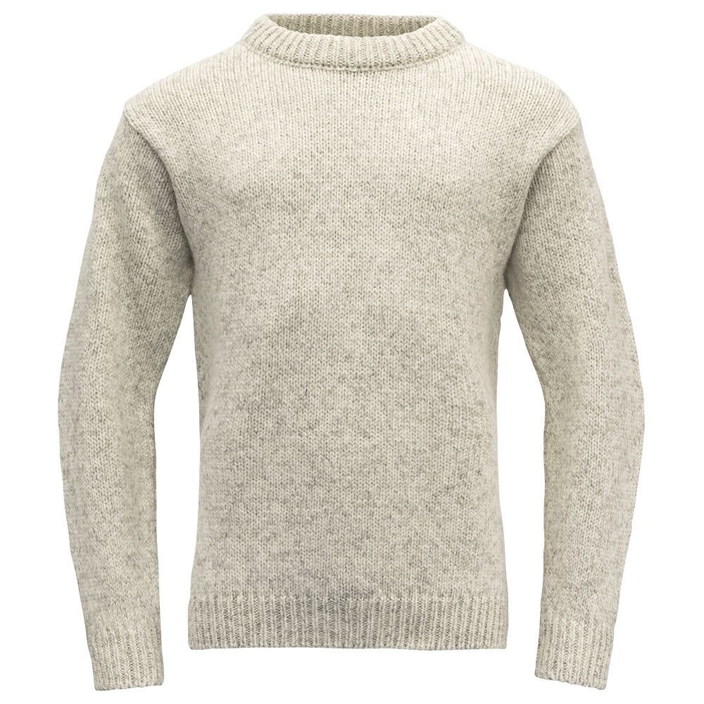 Nansen Sweater Crew Neck, Grey Melange