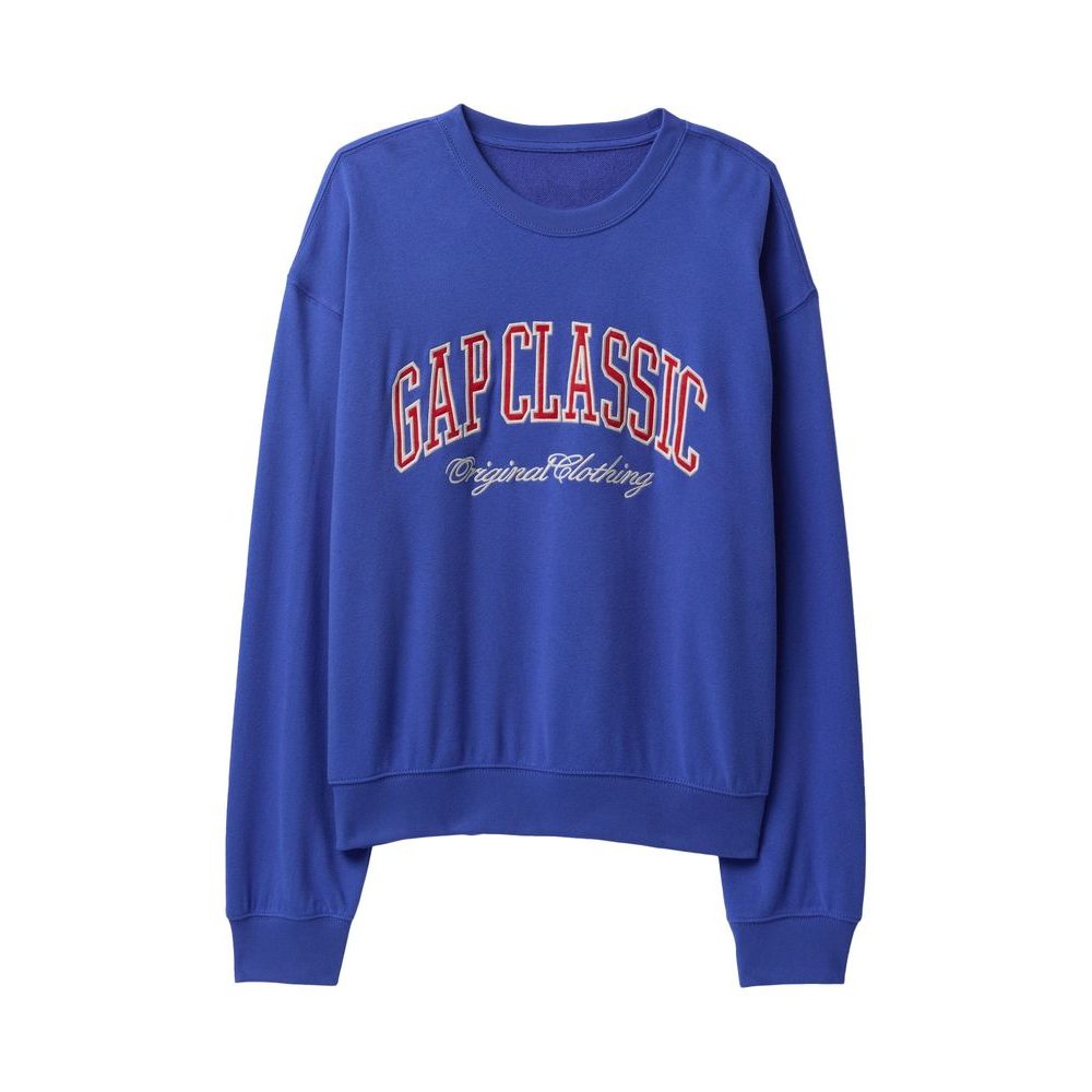 Oversize mikina s logem Modrá