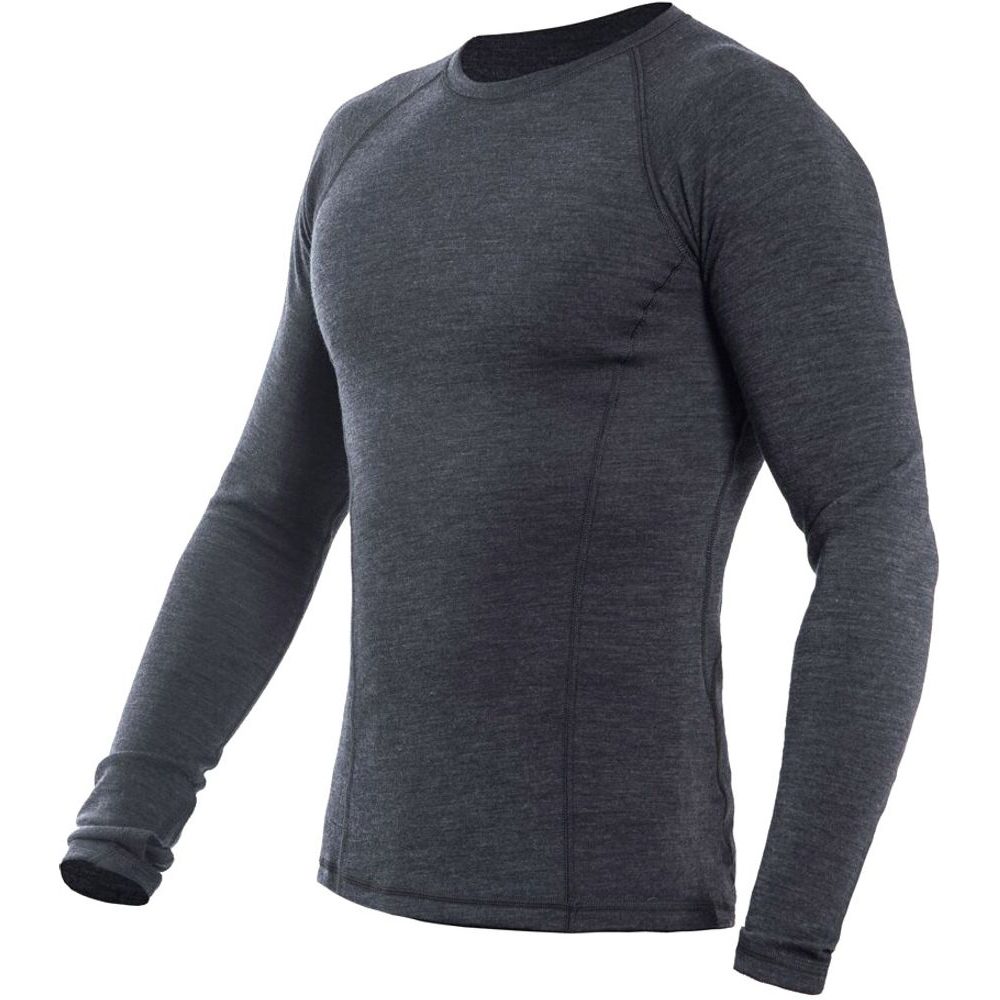MERINO BOLD pánské triko dl.rukáv anthracite gray