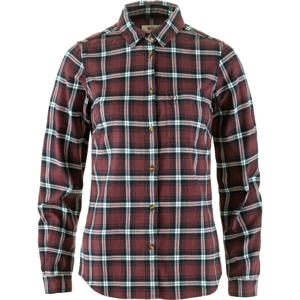 Övik Flannel Shirt W Port-Breeze Blue