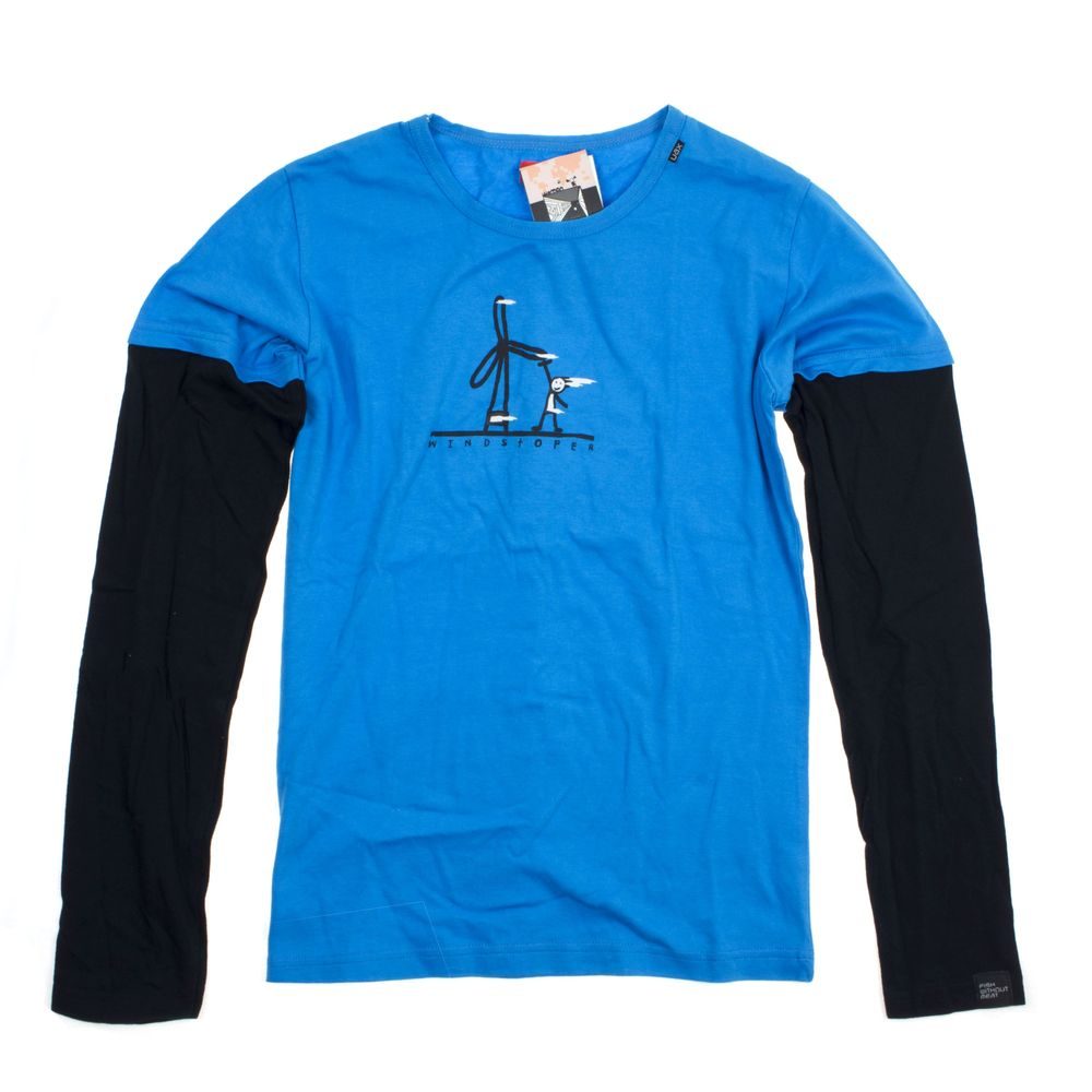 SKRATDA FALSCH BLUE / BLACK 334 -WINDSTOPER - Tričko s dlouhým rukávem