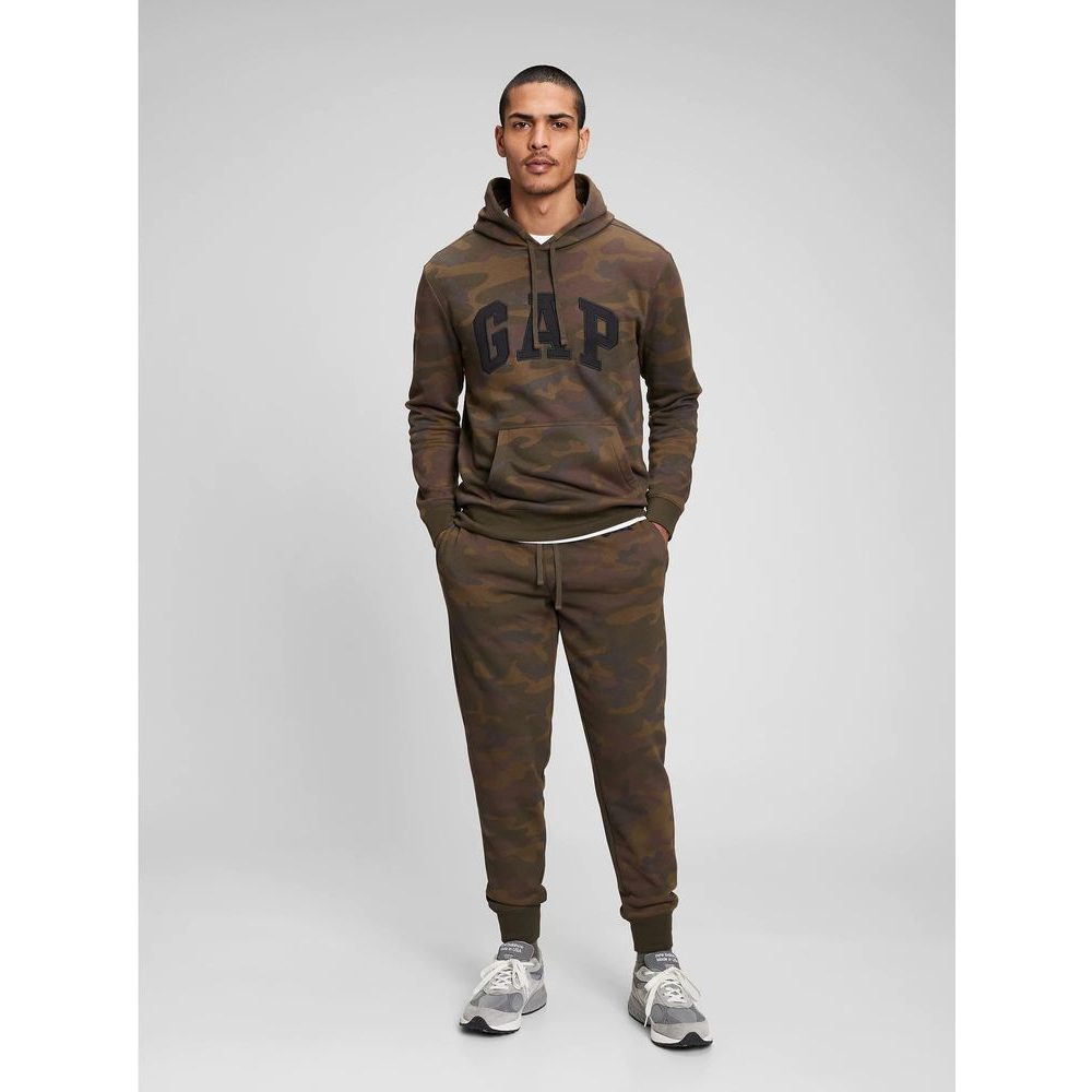 804039-00 Mikina s logem a kapucí Hnědá