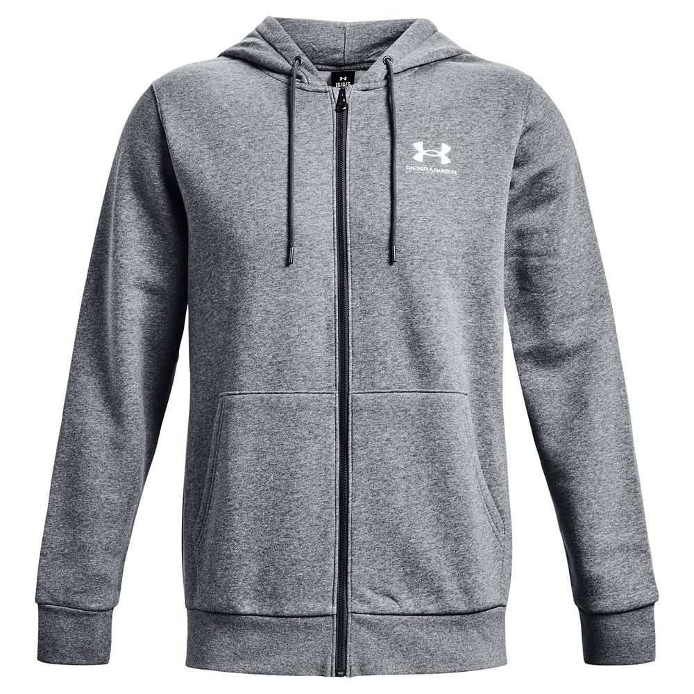 UA Essential Fleece FZ Hood, Gray