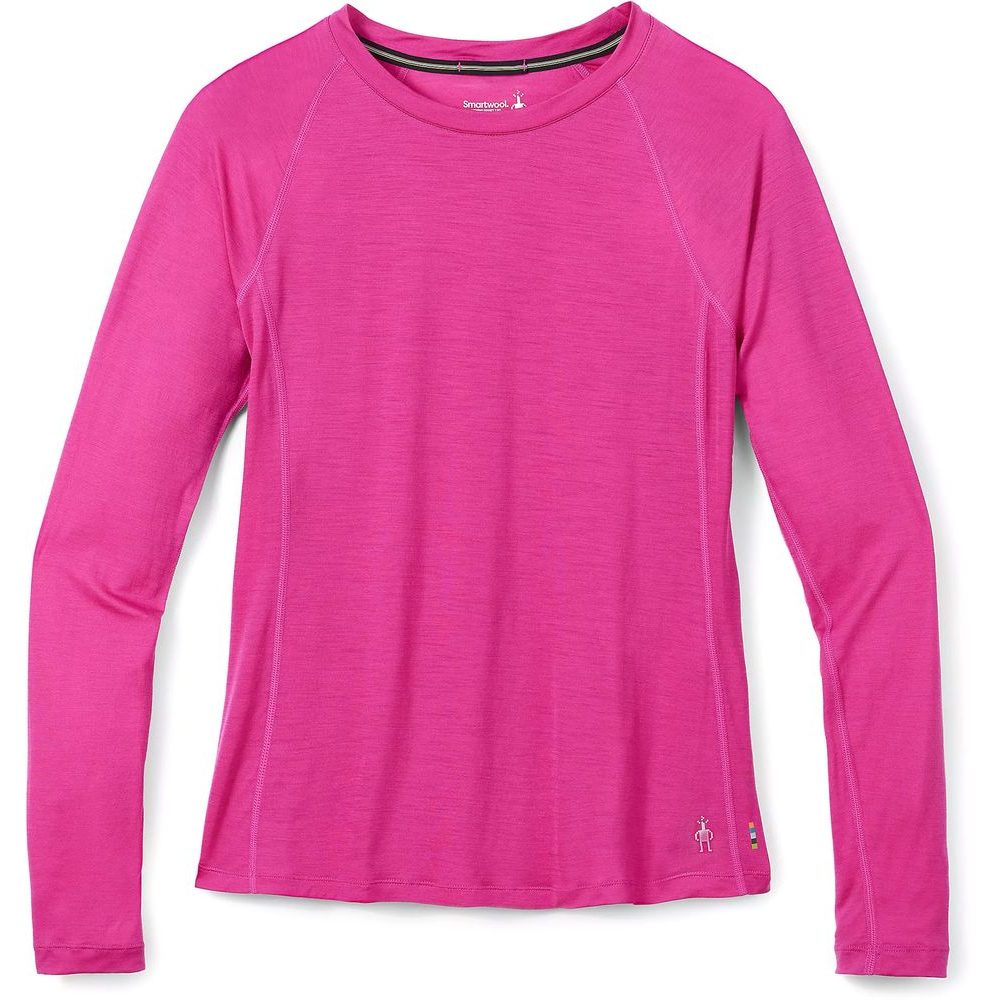 W MERINO SPORT 120ONG SLEEVE, festive fushia